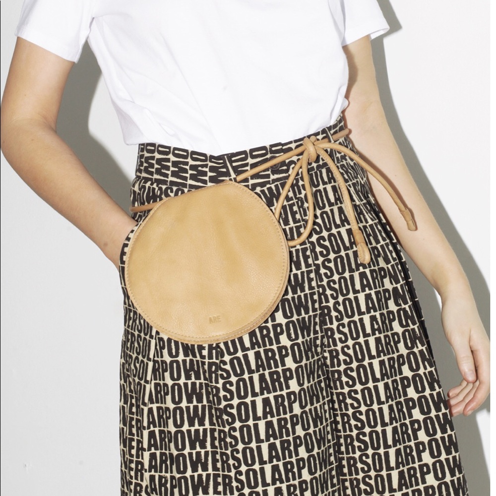 Are Studio Disk Bag in Naked Leather